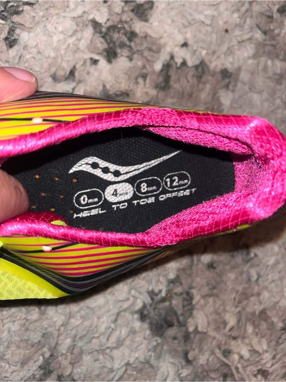Saucony Neon Yellow and Pink Women's Athletic Running Shoes - Picture 3 of 8